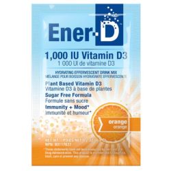 Ener-D Vit D3 1000IU Orange Sugar Free Sachets 24