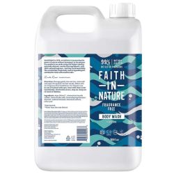 Faith in Nature Fragrance Free Body Wash 5L