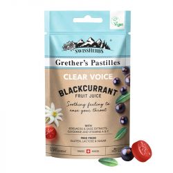 Grether's Clear Voice Blackcurrant Pastilles 45g