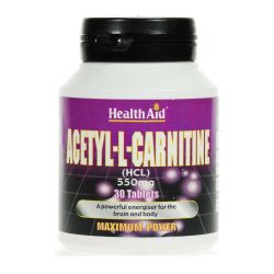 HealthAid Acetyl-L-Carnitine 550mg tablets 30