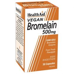 HealthAid Bromelain 500mg Vegicaps 30