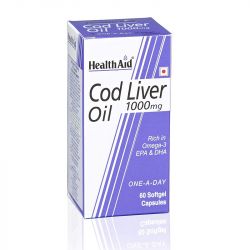 HealthAid Cod Liver Oil 1000mg Capsules 60