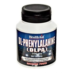 HealthAid DL-Phenylalanine (DLPA) 500mg tablets 30