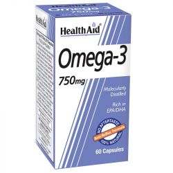HealthAid Omega-3 750mg Capsules 60