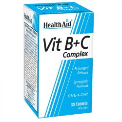 HealthAid Vitamin B+C Prolonged Release Tabs 30