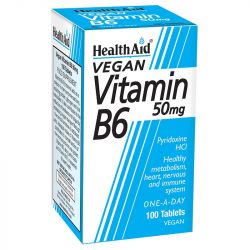 HealthAid Vitamin B6 50mg tablets 100