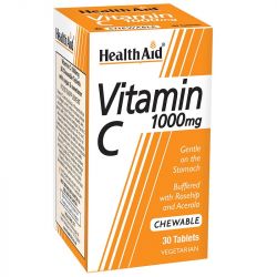 HealthAid Vitamin C 1000mg Chewable Tablets 30