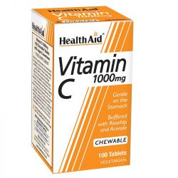 HealthAid Vitamin C 1000mg Chewable tabs 100