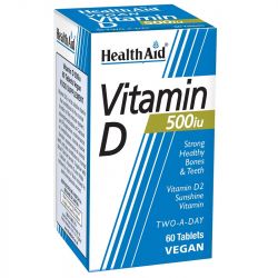 HealthAid Vitamin D 500iu Tablets 60