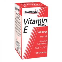 HealthAid Vitamin E 1000iu Natural Capsules 100