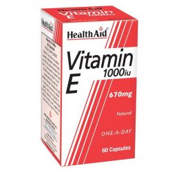 HealthAid Vitamin E 1000iu Natural Capsules 60