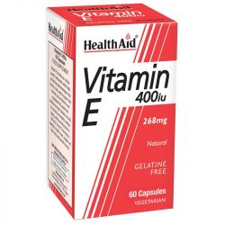 HealthAid Vitamin E 400iu Natural Vegicaps 60