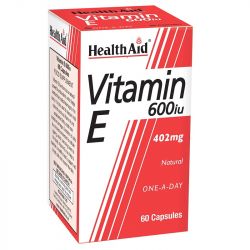 HealthAid Vitamin E 600iu Natural Capsules 60