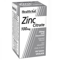HealthAid Zinc Citrate 100mg Tablets 100
