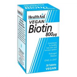 HealthAid Biotin 800ug Tablets 30