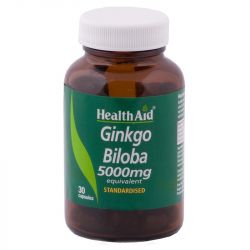 HealthAid Ginkgo Biloba Extract 5000mg Capsules 30