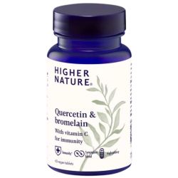 Higher Nature Quercetin & Bromelain Vegetable Tablets 60
