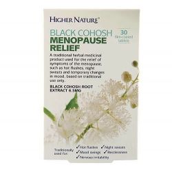 Higher Nature Black Cohosh Menopause Relief Tabs 30