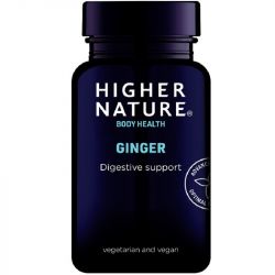 Higher Nature High Strength Ginger 300mg Vegetable Capsules 60