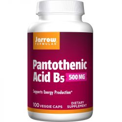 Jarrow Formulas Pantothenic Acid B5 500mg Caps 100