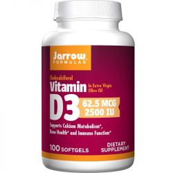 Jarrow Formulas Vitamin D3 2500iu Softgels 100