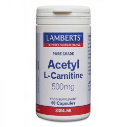 Lamberts Acetyl L-Carnitine 500mg Capsules 60