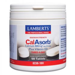 Lamberts CalAsorb Calcium 800mg Tablets 180