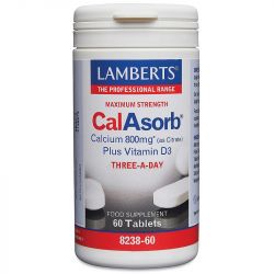 Lamberts CalAsorb Calcium 800mg Tablets 60