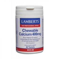 Lamberts Chewable Calcium 400mg Tablets 60