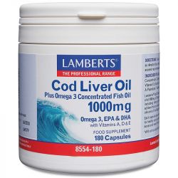 Lamberts Cod Liver Oil 1000mg Tablets 180