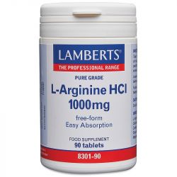 Lamberts L-Arginine HCI 1000mg Tablets 90