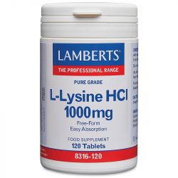 Lamberts L-Lysine 1000mg Tabs 120