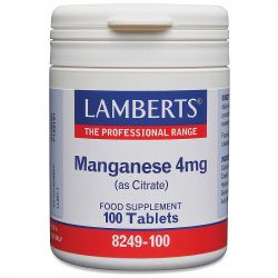 Lamberts Manganese 4mg Tabs 100