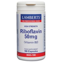 Lamberts Riboflavin 50mg Capsules 100