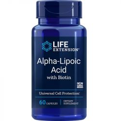 Life Extension Alpha-Lipoic Acid with Biotin Caps 60