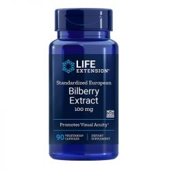 Life Extension Bilberry Extract Standardized European 100mg Vegicaps 90