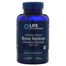 Life Extension Bone Restore Chocolate Chew Tabs 60