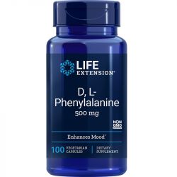 Life Extension D L-Phenylalanine 500mg Vegicaps 100