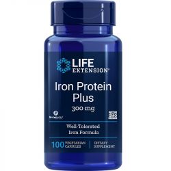 Life Extension Iron Protein Plus 300mg Caps 100