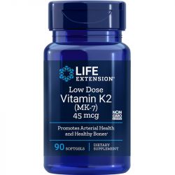 Life Extension Low Dose Vitamin K2 (MK-7) 45mcg Softgels 90