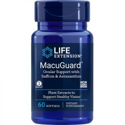 Life Extension MacuGuard Ocular Support with Saffron & Astaxanthin Softgels 60