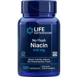 Life Extension No Flush Niacin 640mg Caps 100