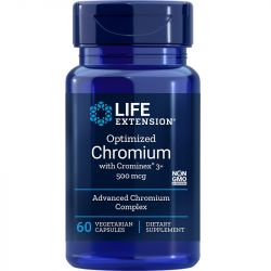 Life Extension Optimized Chromium with Crominex 3+ 500mcg Vegicaps 60