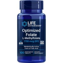 Life Extension Optimized Folate 1700mcg Vegicaps 100