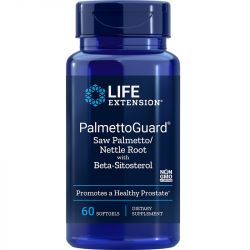 Life Extension PalmettoGuard Saw Palmetto/Nettle Root with Beta-Sitosterol Softgels 60