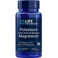 Life Extension Potassium with Extend-Release Magnesium Vegicaps 60