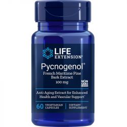 Life Extension Pycnogenol French Maritime Pine Bark Extract 100mg Vegicaps 60