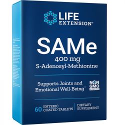 Life Extension SAMe S-Adenosyl-Methionine 400mg Tabs 60