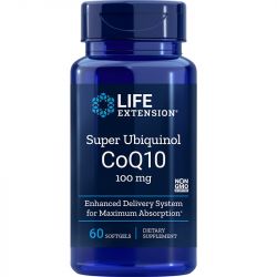 Life Extension Super Ubiquinol CoQ10 100mg Softgels 60