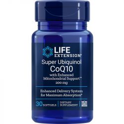 Life Extension Super Ubiquinol CoQ10 with Enhanced Mitochondrial Support 200mg Softgels 30